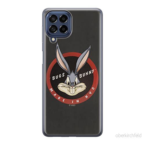 ERT GROUP mobiltelefonfodral för Samsung M53 5G originalt och officiellt licensierat Looney Tunes mönster Bugs 006 optimalt anpassad till formen på mobiltelefonen, fodral tillverkad av TPU plast 5905511382247