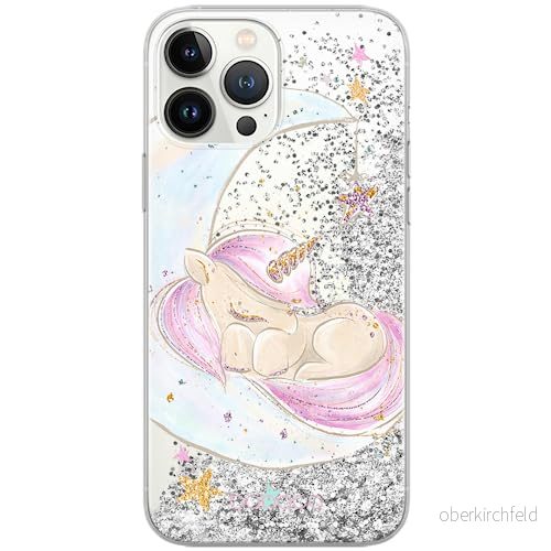 ERT GROUP mobiltelefonfodral för Apple Iphone 14 originalt och officiellt licensierat Babaco mönster Unicorn 003 optimalt anpassad till formen på mobiltelefonen, med glitter overflow effekt 5905511609436