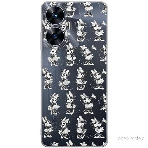 ERT GROUP mobiltelefonfodral för Realme C55 originalt och officiellt licensierat Disney mönster Minnie 018 optimalt anpassad till formen på mobiltelefonen, gedeeltelijk transparant 5905511860660