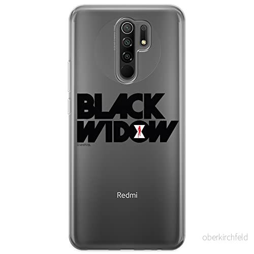 ERT GROUP mobiltelefonfodral för Xiaomi REDMI 9 originalt och officiellt licensierat Marvel mönster Black Widow 010 optimalt anpassad till formen på mobiltelefonen, gedeeltelijk transparant 5903040288085