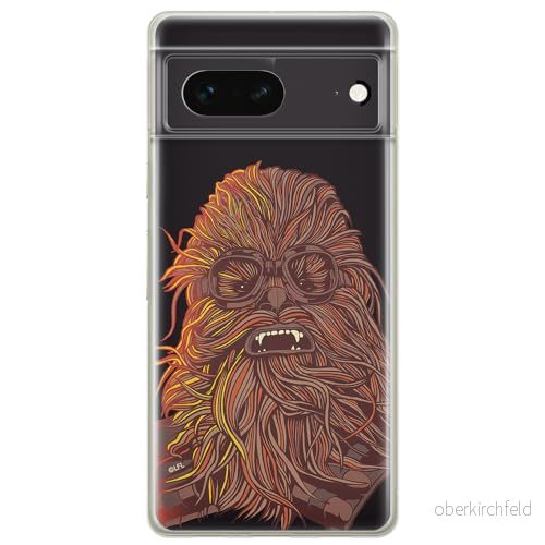 ERT GROUP mobiltelefonfodral för Google PIXEL 7 originalt och officiellt licensierat Star Wars mönster Chewbacca 007 optimalt anpassad till formen på mobiltelefonen, fodral tillverkad av TPU plast 5905795144487