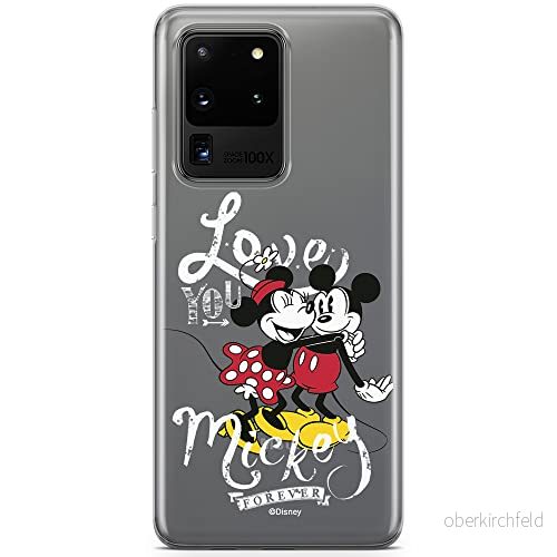 ERT GROUP Mobiltelefonskal för Samsung S20 Ultra original och officiellt licensierat Disney mönster Musse & Mimmi 001 perfekt anpassad till mobiltelefonens form, delvis transparent 5903537520360