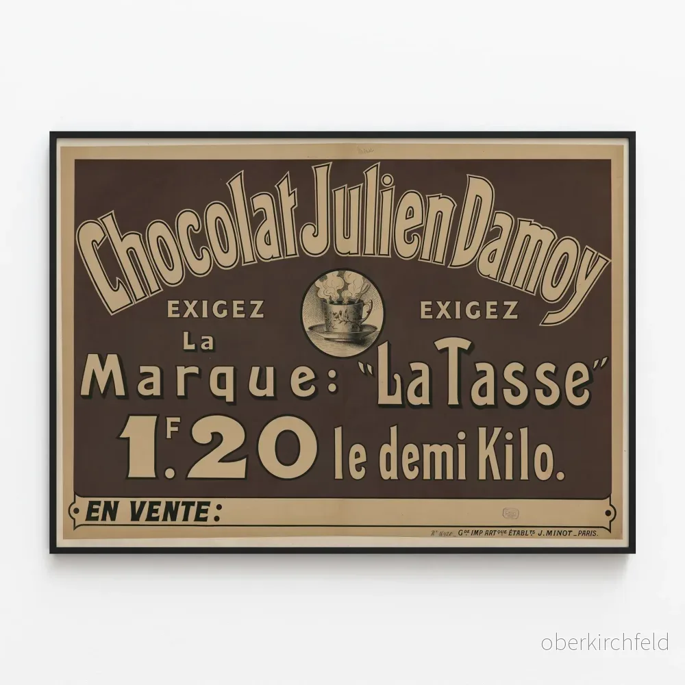 Vintageposter Chocolat Julien Damoy - Retro väggdekoration
