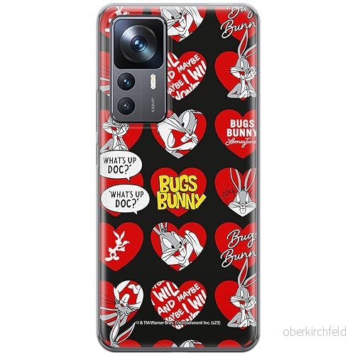 ERT GROUP mobiltelefonfodral för Xiaomi 12T/ 12T pro/ K50 Ultra originalt och officiellt licensierat Looney Tunes mönster Bugs 022, fodral tillverkad av TPU plast 5905795087906