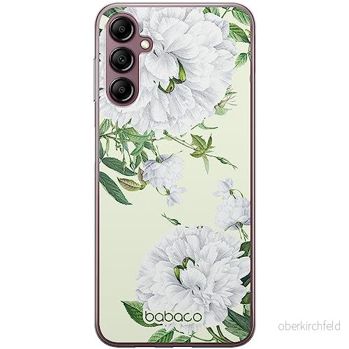 ERT GROUP mobiltelefonfodral för Samsung A14 4G/5G originalt och officiellt licensierat Babaco mönster Flowers 047 optimalt anpassad till formen på mobiltelefonen, fodral tillverkad av TPU plast 5905511828158