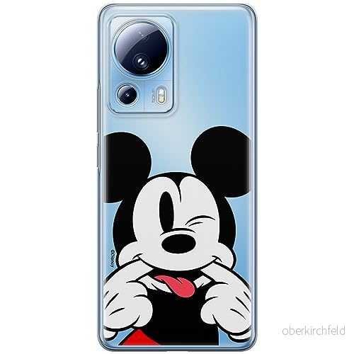 ERT GROUP mobiltelefonfodral för Xiaomi 13 LITE/CIVI 2 originalt och officiellt licensierat Disney mönster Mickey 052 optimalt anpassad till formen på mobiltelefonen, gedeeltelijk transparant 5905795034344