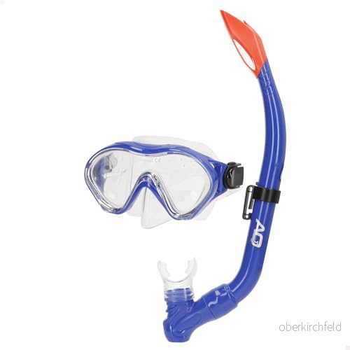 AKTIVE Aqua Sport Dykglasögon med Barnrör, Silikonstämpel, Fri Latex, Härdade Glaslinser, Enkel Justering, 150 Betraktningsvinkel, Allergivänlig, +7 år (54250) 8412842542501