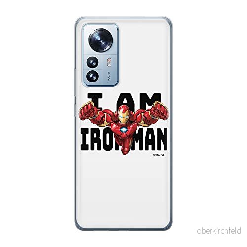 ERT GROUP mobiltelefonfodral för Xiaomi 12 / 12X originalt och officiellt licensierat Marvel mönster Iron Man 028 optimalt anpassad till formen på mobiltelefonen, fodral tillverkad av TPU plast 5905511488246
