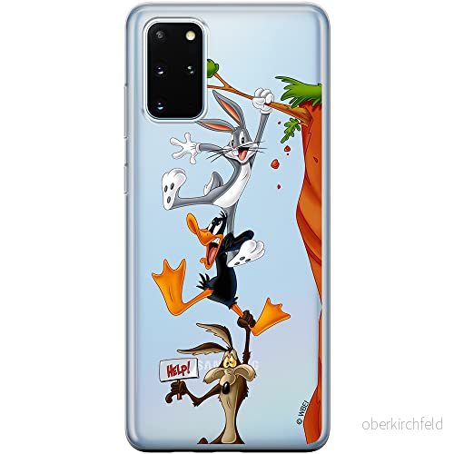 ERT GROUP mobiltelefonfodral för Samsung S20 PLUS / S11 originalt och officiellt licensierat Looney Tunes mönster 005 Vit optimalt anpassad till formen på mobiltelefonen, gedeeltelijk transparant 5903537536989