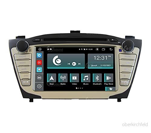 Costum Fit Bilradio för Hyundai IX35 Android GPS Bluetooth WiFi USB Full HD Touchscreen Display 7" Easyconnect Processor 8core Röstkontroller 8059307178334