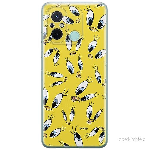 ERT GROUP mobiltelefonfodral för Xiaomi REDMI 12C/ 11A originalt och officiellt licensierat Looney Tunes mönster Tweety 006 anpassad till formen på mobiltelefonen, fodral tillverkad av TPU plast 5905511842550