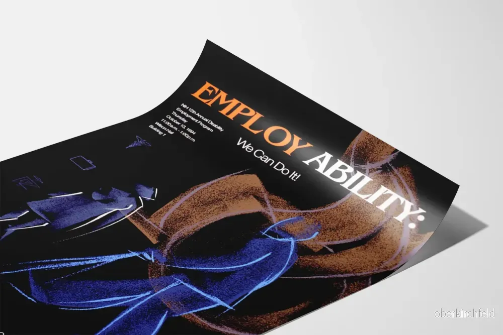 Employ Ability: We Can Do It – Poster för medvetenhet om sysselsättning för personer med funktionsnedsättning - Bild 3