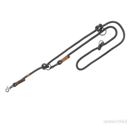 TRIXIE hundkoppel BE NORDIC V koppel LXL, 2,00 m ø 13 mm i mörkgrå/brun justerbart med nordisk charm för stora till mycket hundar 17231 4047974172315