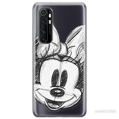 ERT GROUP mobiltelefonfodral för Xiaomi MI NOTE 10 Lite originalt och officiellt licensierat Disney mönster Minnie 012 optimalt anpassad till formen på mobiltelefonen, gedeeltelijk transparant 5904805587047