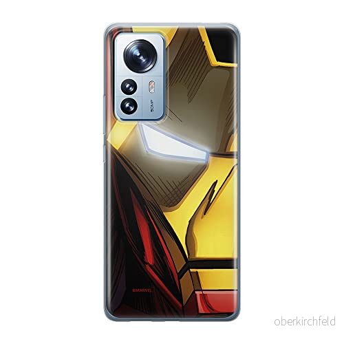 ERT GROUP mobiltelefonfodral för Xiaomi 12 / 12X originalt och officiellt licensierat Marvel mönster Iron Man 021 optimalt anpassad till formen på mobiltelefonen, fodral tillverkad av TPU plast 5905511475536