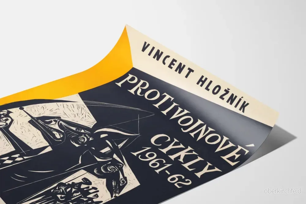 Konstnärlig poster Vinvent Hložník Motståndscykler 1961–62 - Bild 3