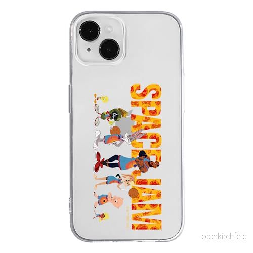 ERT GROUP mobiltelefonfodral för Iphone 14 originalt och officiellt licensierat Looney Tunes mönster Space Jam 006 optimalt anpassad till formen på mobiltelefonen, gedeeltelijk transparant 5905511027926