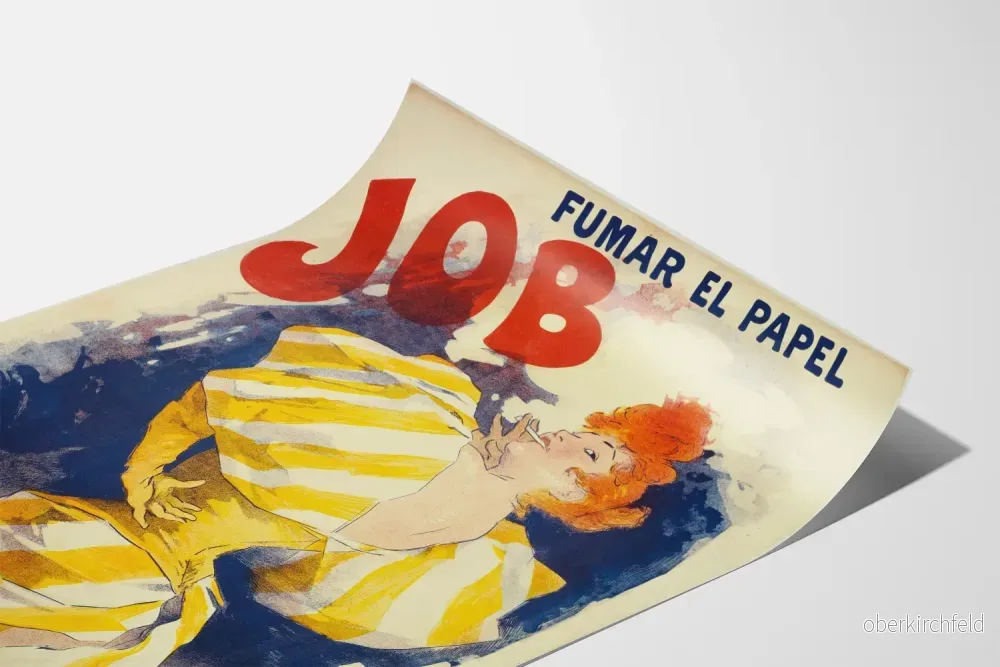 Vintageposter Fumar el papel Job - Retro väggdekoration - Bild 3