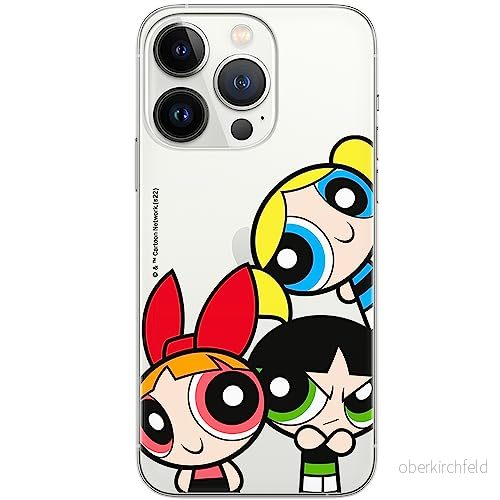 ERT GROUP mobiltelefonfodral för Iphone 13 PRO MAX originalt och officiellt licensierat The Powerpuff Girls mönster 015, gedeeltelijk transparant 5905511963804
