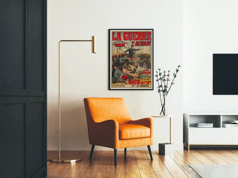 Vintageposter La Guerre de Demain av Kapten Danrit - Bild 2