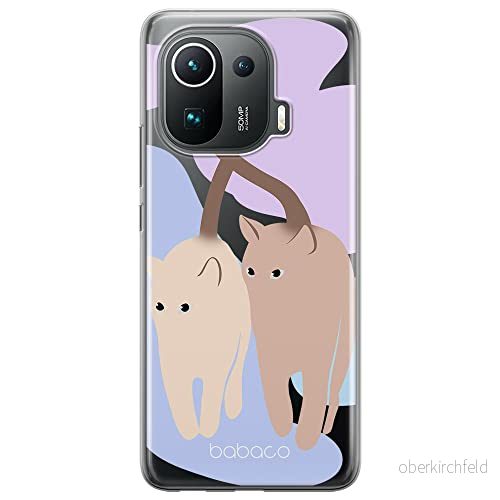 ERT GROUP mobiltelefonfodral för Xiaomi MI 11 PRO originalt och officiellt licensierat Babaco mönster Cats 013 optimalt anpassad till formen på mobiltelefonen, gedeeltelijk transparant 5905131088451