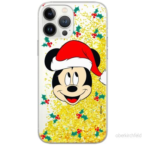 ERT GROUP mobiltelefonfodral för Apple Iphone 11 PRO MAX originalt och officiellt licensierat Disney mönster Mickey 040 Vit optimalt anpassad till formen på mobiltelefonen, med glitter overflow effekt 5903932078725