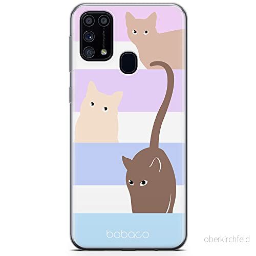 ERT GROUP mobiltelefonfodral för Samsung M31 originalt och officiellt licensierat Babaco mönster Cats 014 optimalt anpassad till formen på mobiltelefonen, fodral tillverkad av TPU plast 5905131095671