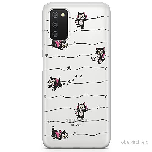 ERT GROUP mobiltelefonfodral för Samsung A03S originalt och officiellt licensierat Disney mönster Cat Figaro 001 optimalt anpassad till formen på mobiltelefonen, gedeeltelijk transparant 5903932989267