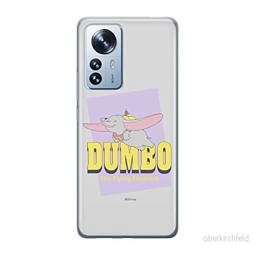 ERT GROUP mobiltelefonfodral för Xiaomi 12 / 12X originalt och officiellt licensierat Disney mönster Dumbo 005 optimalt anpassad till formen på mobiltelefonen, fodral tillverkad av TPU plast 5905511479909