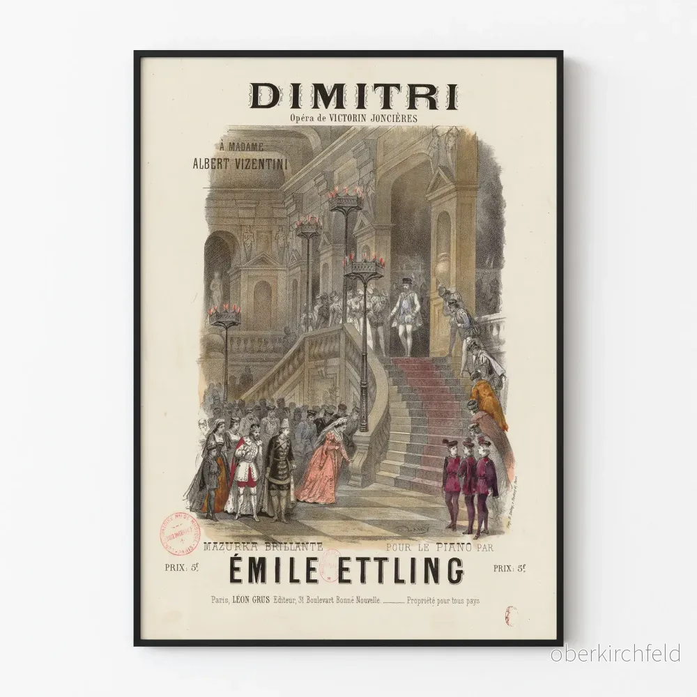 Vintageposter ”Dimitri” från Victorin Joncières för väggdekoration Vintageposter ”Dimitri” från Victorin Joncières för väggdekoration