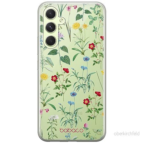 ERT GROUP mobiltelefonfodral för Samsung A54 5G originalt och officiellt licensierat Babaco mönster Flowers 042 optimalt anpassad till formen på mobiltelefonen, gedeeltelijk transparant 5905511808389