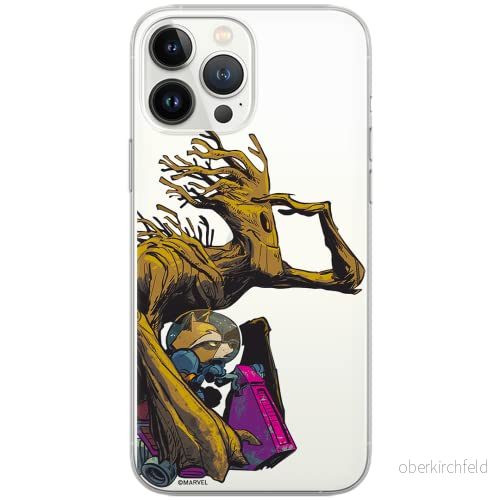 ERT GROUP mobiltelefonfodral för Iphone 13 PRO originalt och officiellt licensierat Marvel mönster Guardians of the Galaxy 003 Vit optimalt anpassad, gedeeltelijk transparant 5903932924947