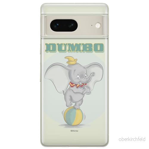 ERT GROUP mobiltelefonfodral för Google PIXEL 7 originalt och officiellt licensierat Disney mönster Dumbo 006 optimalt anpassad till formen på mobiltelefonen, gedeeltelijk transparant 5905795139391
