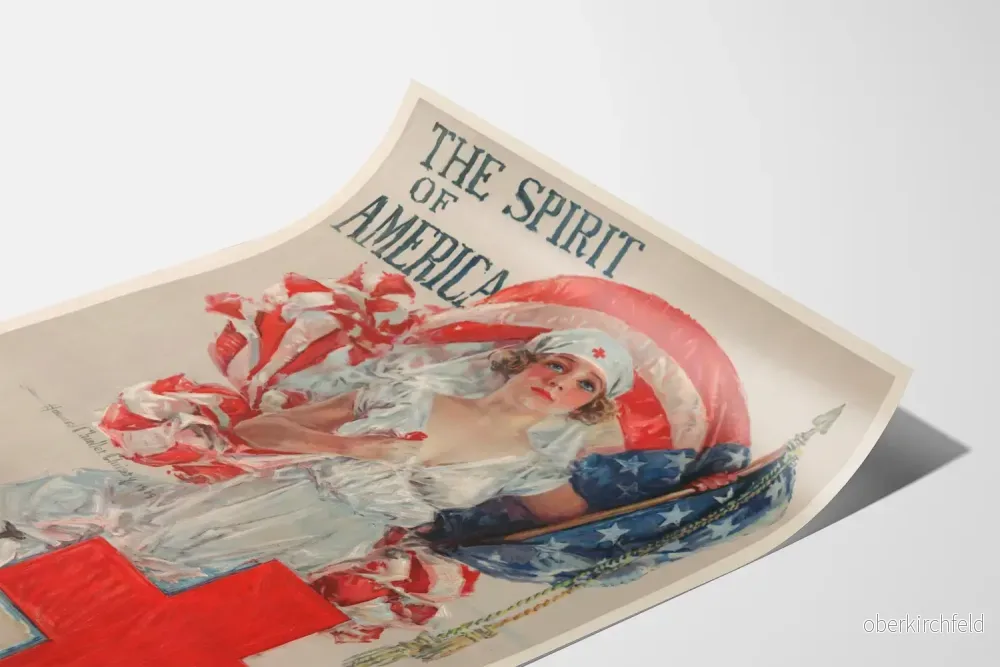 Vintageposter The Spirit of America Croix-Rouge US - Bild 3