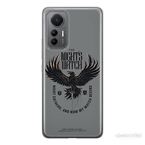 ERT GROUP mobiltelefonfodral för Xiaomi 12 LITE originalt och officiellt licensierat Game of Thrones mönster 003 optimalt anpassad till formen på mobiltelefonen, fodral tillverkad av TPU plast 5905511507237