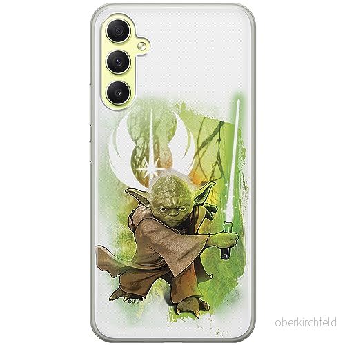 ERT GROUP mobiltelefonfodral för Samsung A34 5G originalt och officiellt licensierat Star Wars mönster Yoda 005 optimalt anpassad till formen på mobiltelefonen, fodral tillverkad av TPU plast 5905511779061