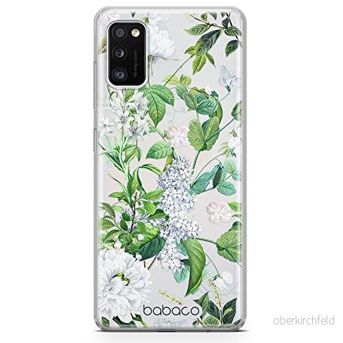ERT GROUP mobiltelefonfodral för Samsung A41 originalt och officiellt licensierat Babaco mönster Flowers 038 optimalt anpassad till formen på mobiltelefonen, gedeeltelijk transparant 5905131301369