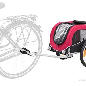 Trixie Bicycle trailer S: 53 x 60 60/117 cm black/red 4011905128139 Trixie Bicycle trailer S: 53 x 60 60/117 cm black/red 4011905128139
