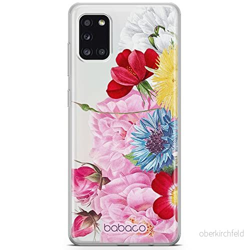 ERT GROUP mobiltelefonfodral för Samsung A31 originalt och officiellt licensierat Babaco mönster Flowers 056 optimalt anpassad till formen på mobiltelefonen, gedeeltelijk transparant 5905131361332