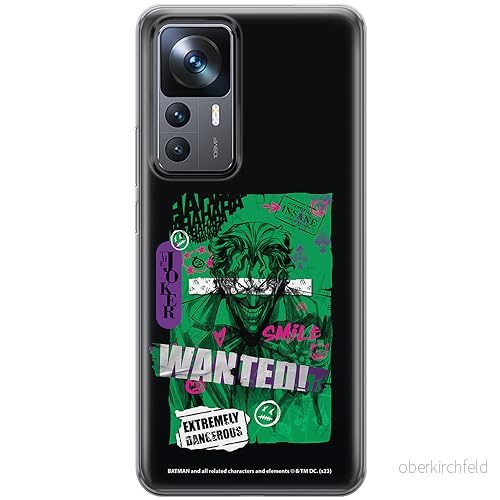 ERT GROUP mobiltelefonfodral för Xiaomi 12T/ 12T pro/ K50 Ultra originalt och officiellt licensierat DC mönster Joker 026 anpassad till formen på mobiltelefonen, fodral tillverkad av TPU plast 5905795052386
