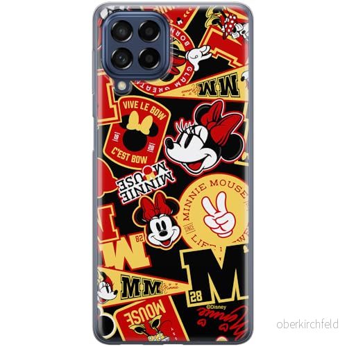 ERT GROUP mobiltelefonfodral för Samsung M53 5G originalt och officiellt licensierat Disney mönster Minnie 074 optimalt anpassad till formen på mobiltelefonen, fodral tillverkad av TPU plast 5905795026493
