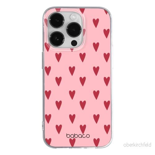ERT GROUP mobiltelefonfodral för Apple Iphone 14 PRO originalt och officiellt licensierat Babaco mönster Hearts 004 optimalt anpassad till formen på mobiltelefonen, fodral tillverkad av TPU plast 5905131916266