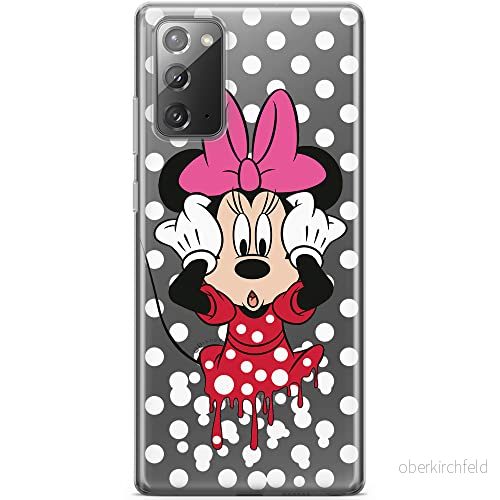 ERT GROUP mobiltelefonfodral för Samsung GALAXY NOTE 20 originalt och officiellt licensierat Disney mönster Minnie 016 optimalt anpassad till formen på mobiltelefonen, gedeeltelijk transparant 5903932313277