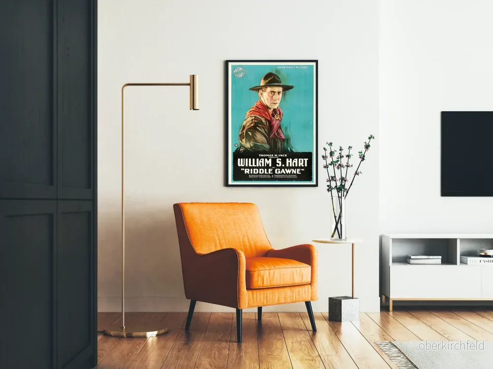 Vintage västernposter Riddle Gawne med William S. Hart - Bild 2