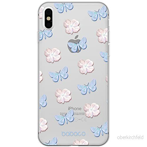 ERT GROUP mobiltelefonfodral för Iphone XS Max originalt och officiellt licensierat Babaco mönster Flowers 043 optimalt anpassad till formen på mobiltelefonen, gedeeltelijk transparant 5905131318770