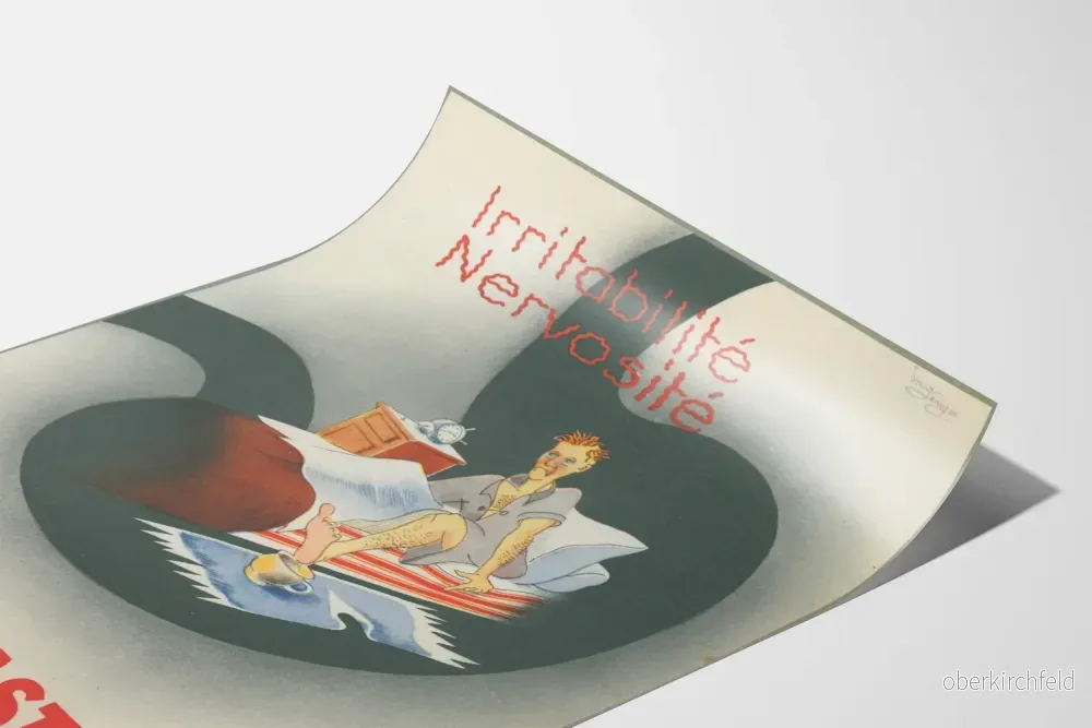 Vintageposter Neurogastrine - Retro hälsoväggdekoration - Bild 3