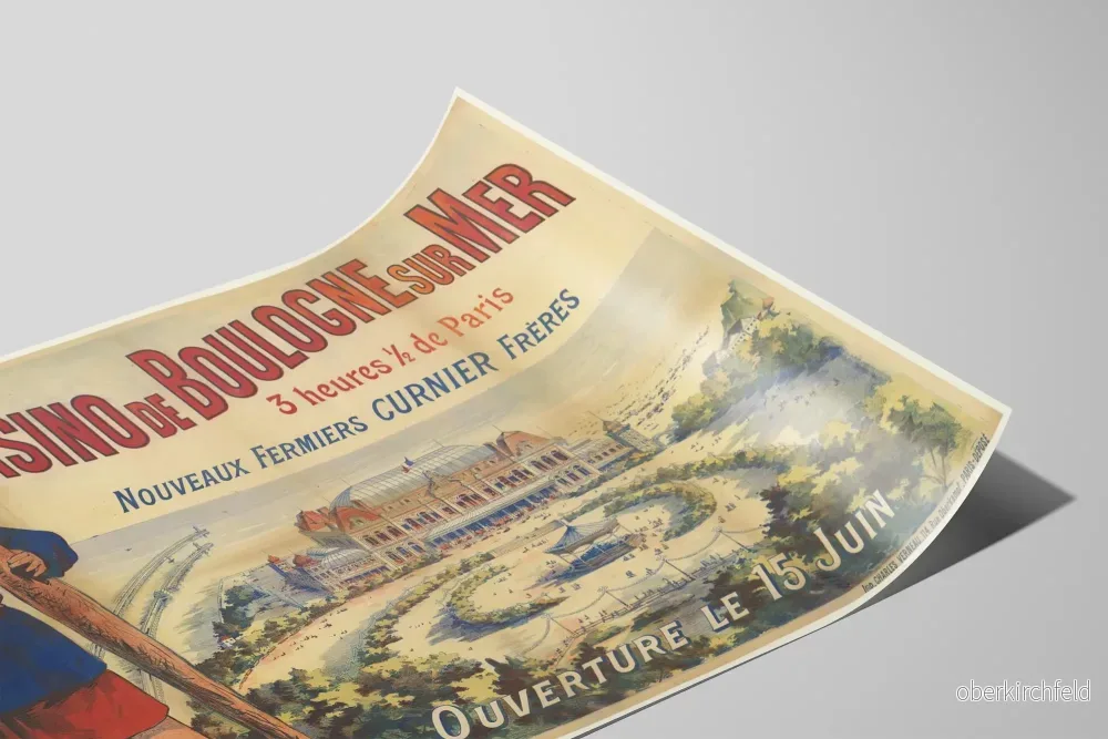 Vintageposter Casino de Boulogne-sur-Mer - Invigningskampanj 15 juni - Bild 2