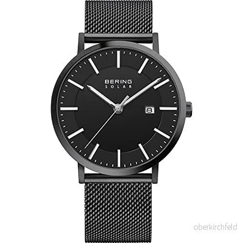 BERING Män Analogt Solar Collection armbandsur medRostfritt stål Armband och Safirglas 4894041210056