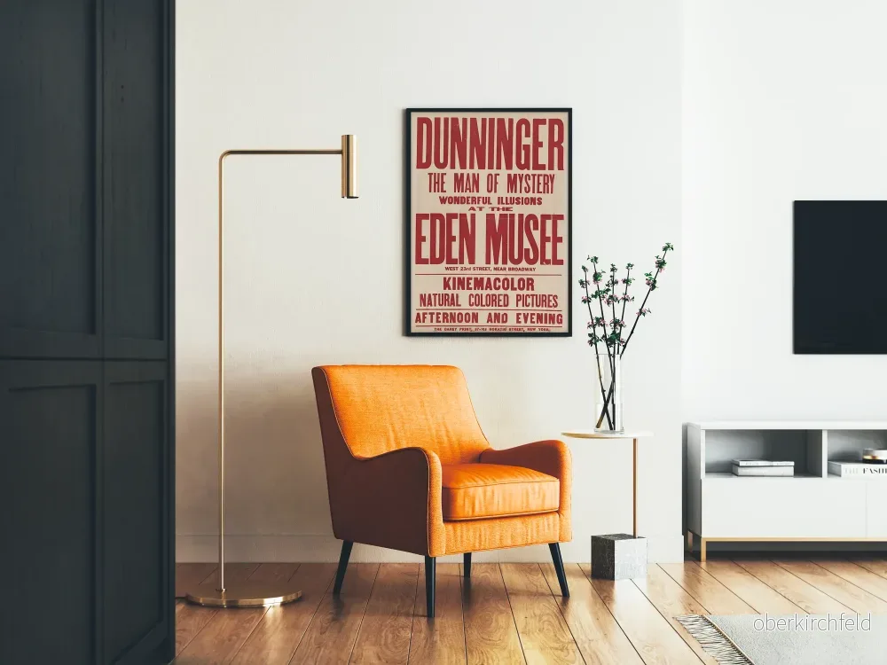 Vintageposter Dunninger Mysterie vid Eden Museum - Bild 2