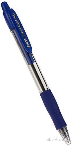 Pilot Super Grip Kulspetspenna - 1 mm - Medium - Blå - 12-pack 4902505154904